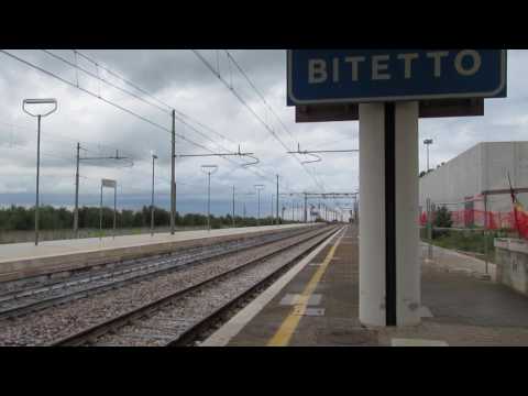 E444R.064 sull'IC 605 (con carrozze in nuova livrea INTERCITY SUN) in transito a BITETTO!!