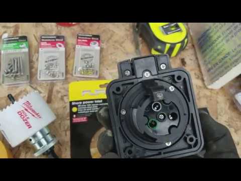 Cutting a hole in the van! How to install a shore power inlet on your build.