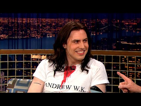 Andrew W.K. Shares The Key To Writing A Good Party Song - "Late Night With Conan O'Brien"