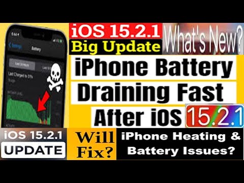 iOS 15.2.1 Battery Drain Issue Fix || how to fix iOS 15.2.1 battery problem