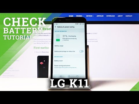 How to Locate Battery Percentage in LG K11 – Show Battery Level
