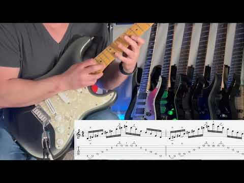 Sweep Picking Exercise: C-Major w/tabs