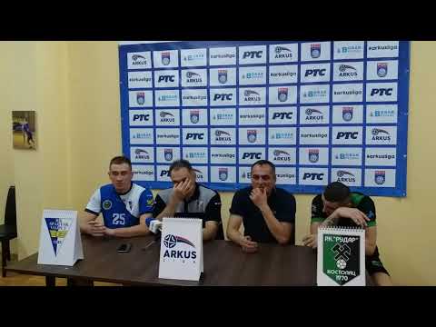ARKUS liga 10. kolo / RK Spartak Vojput - RK Rudar / Konferencija za medije