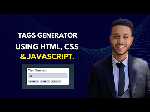 Tags Generator Using Html Css And Javascript