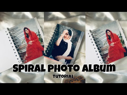 EASY SPIRAL PHOTO ALBUM MAKING TUTORIAL | HOW TO MAKE SPIRAL ALBUM AT HOME |Saluzz.art._