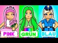 RONJA Und ISY Versuchen Die 1 FARBE CHALLENGE In BROOKHAVEN Roblox