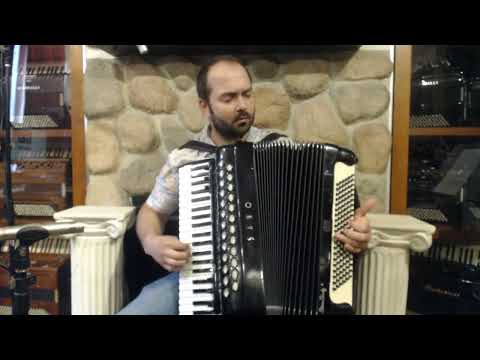 6233 - Black Sano Stereo Sixty Concert Master Piano Accordion LMMH 41 120 $3999