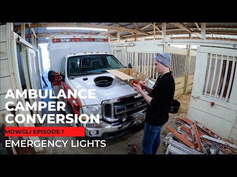 Ambulance Camper Conversion: Emergency Lights and Making Street Legal | DIY Build | Ep. 1