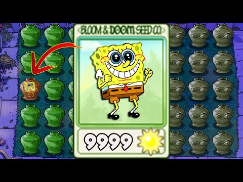 Vasebreaker Endless | 100% REPEATER Spongebob Plant - Plants vs Mod Spongebob