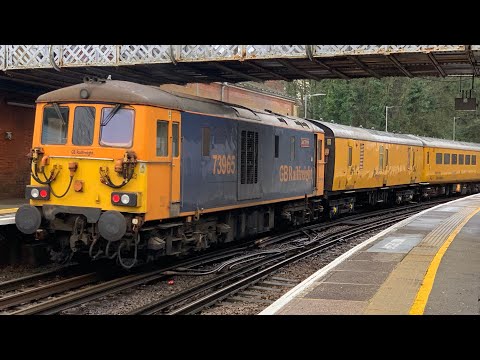 73963 + 73965 pass West St. Leonard’s on PLPR Test Train | 29/11/2021