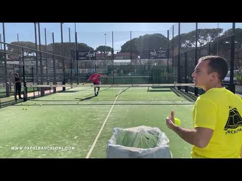 Jerome stage de padel à Barcelone