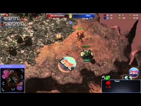 ZvT GosWser vs MMA Game 1 - Match 1, Group F RSL