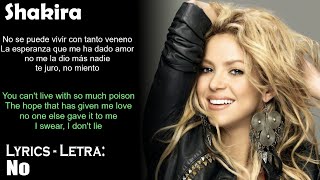 Shakira - No (Lyrics Spanish-English) (Español-Inglés)