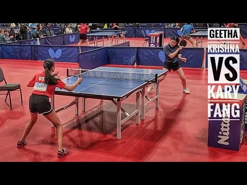 Kary Fang (2079) vs Geetha Krishna (2063) // 2022 US Open TT Women's Open Singles Prelim - 12-18-22