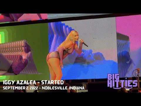 Iggy Azalea doing "Started" in Noblesville, Indiana on September 2, 2022