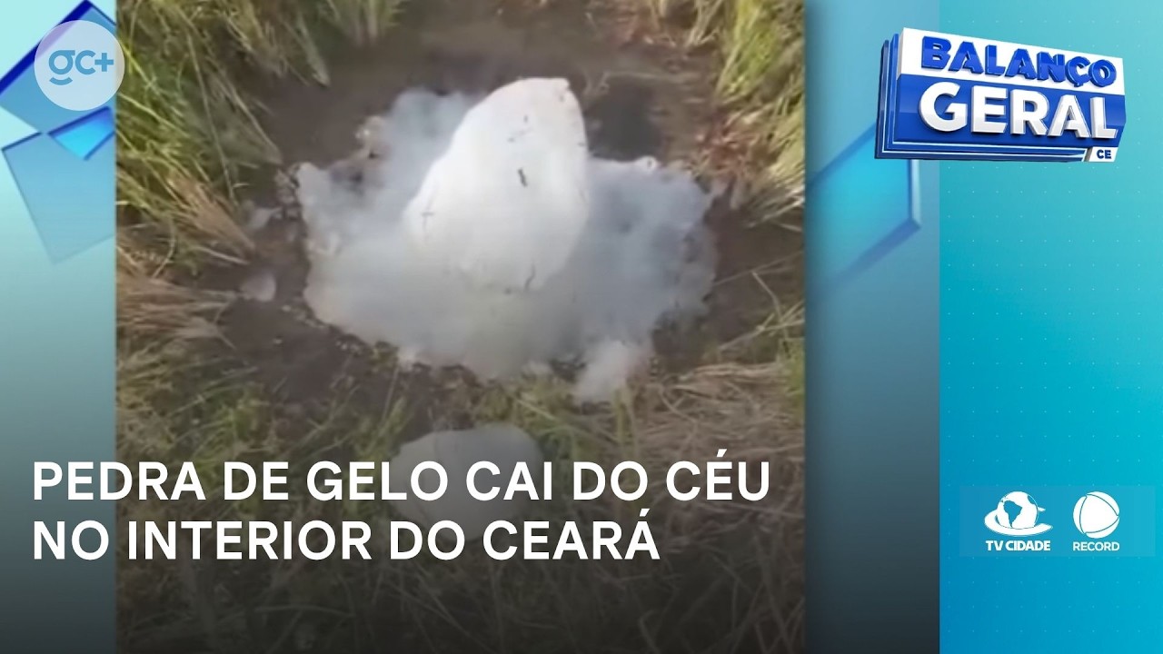 Pedra de gelo cai do céu no interior do Ceará | Balanço Geral CE