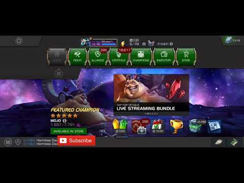 Act 6 100% completion reward opening : 5* & 6* crystal opening : finally some luck: MCOC
