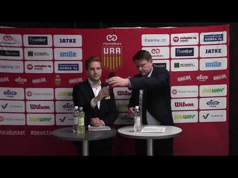 Korisliiga: Ura Basket eGameStars - KTP-Basket 16.12.2019 lehdistötilaisuus