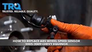 How to Replace ABS Wheel Speed Sensor 2005-2009 Chevy Equinox