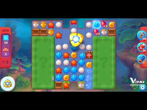 Fishdom. 8278 hard level no boosters and diamonds - 14 moves