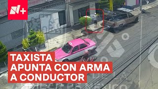 Atrapan a taxista ladrón después de amagar con un arma a un conductor - N+