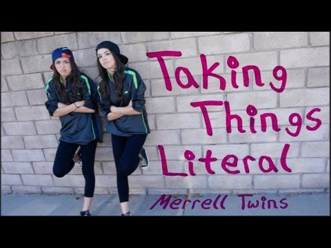 Taking Things Literal (MUSIC VIDEO) Merrell Twins Video