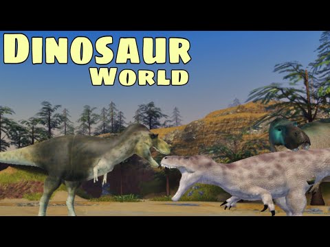 Dinosaur World - Os Dinossauros dessa ilha me ODEIAM!! Jogando Com o Novo Megalossauro! (PT-BR)