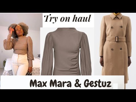 MAX MARA COAT & GESTUZ  HAUL AND TRY ON//BOOZT. Good deals// #maxmara #wintercoat #danishdesign
