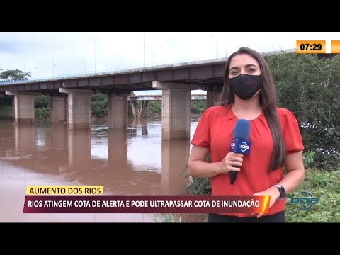 Grande quantidade de chuvas aumenta volume dos rios e autoridades alertam para inundação 03 03 202