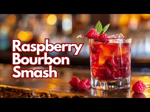 Raspberry Bourbon Smash Recipe | Easy Summer Cocktail