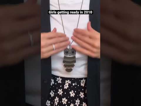 Girls getting ready in 2010