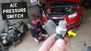 CHEVROLET CRUZE AC NOT WORKING NOT BLOWING COLD BAD AC PRESSURE SWITCH