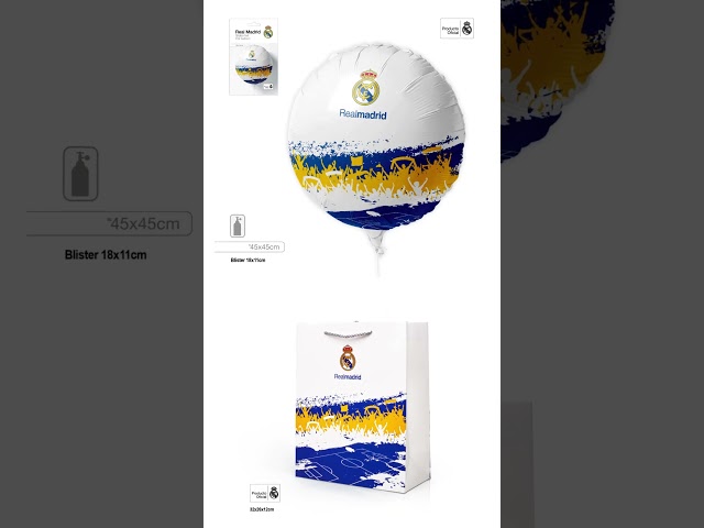 Vídeo relacionado con EuroFiestas, Platos Cumpleaños Real Madrid (18 cm), Decoracion Cumpleaños Real Madrid, Vajilla Temática Oficial para Fiestas, Meriendas y Comuniones, Accesorios para Celebración 8 Uds (Oro)