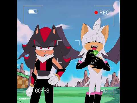 Gender swap Shadow and Rouge #sonic #shadowthehedgehog #rouge #animation #kesha #shadow #fyp
