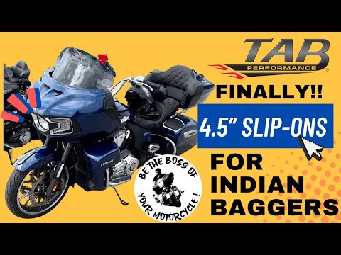 Daytona Install - 4.5" Tab Performance Slip Ons For Indian Touring Motorcycles - FINALLY!