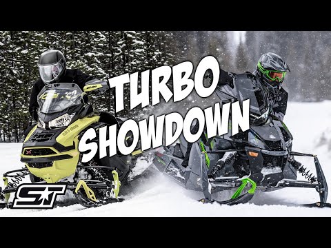 TURBO SLED SHOOTOUT! Ski Doo Renegade Turbo R vs Arctic Cat Thundercat!!