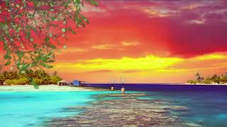 Download lagu animasi latar belakang bergerak /no sound / free/ gratis / sunset /pantai mp3