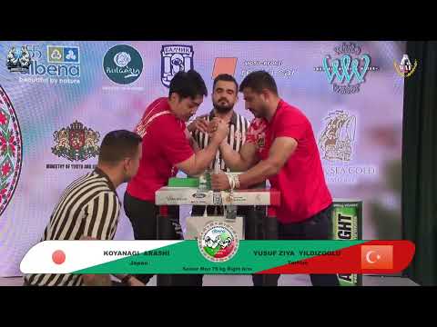 Arashi Koyanagi vs Yusuf Ziya Yildizoglu | Up to 75 kg | XLVI WORLD ARMWRESTLING CHAMPIONSHIP | 2025