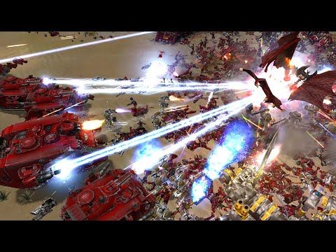 Unification Mod 2021: Survival: Red Hunters & Grey Knights vs Word Bearers - Dawn Of War: Soulstorm