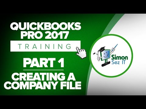QuickBooks Pro 2017 Training Part 1 How to Create Your Company File Part 1