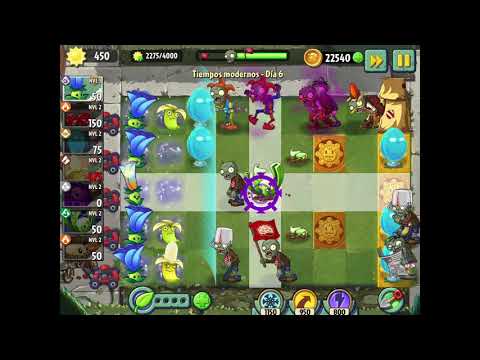 Plants VS Zombies 2 (Tiempos Modernos)Día-6.