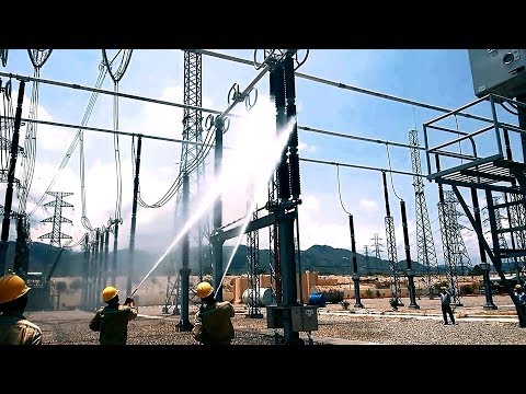 Reinigungsisolierung des 500-kV-Trennschalters