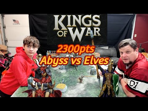 Kings of War 4th Edition Battle Report| Abyss vs Elves | 2300pts | #manticgames