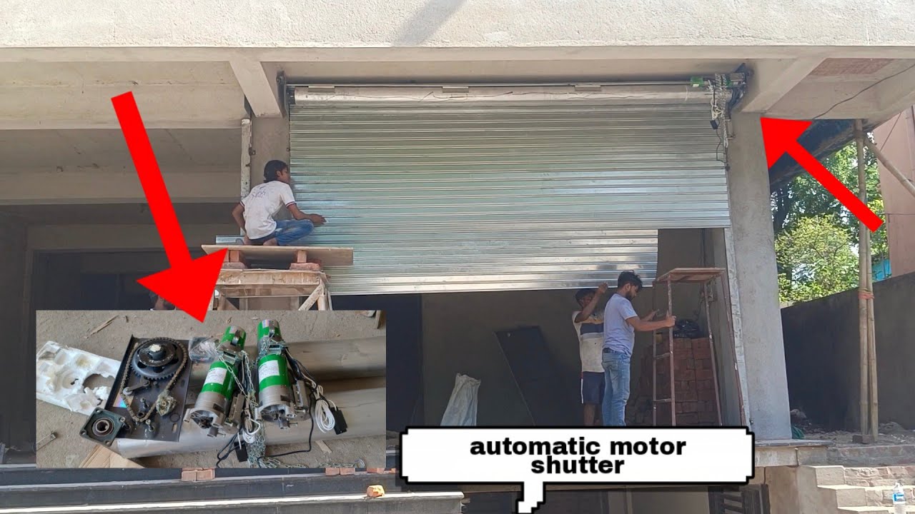 automatic rolling shutter installation