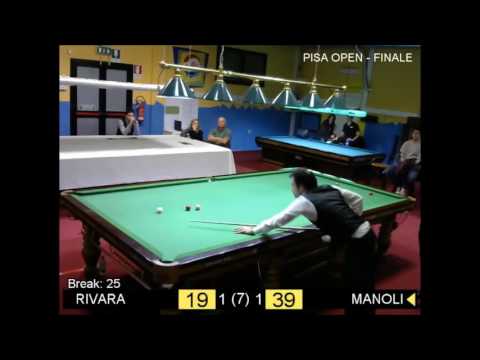 PISA OPEN 2016 - Finale, Gianluca Manoli 40 break vs Lino Rivara