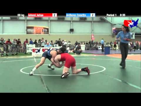 Johnni Julius vs. Anthony Zanetta at 2013 ASICS University Nationals - FS