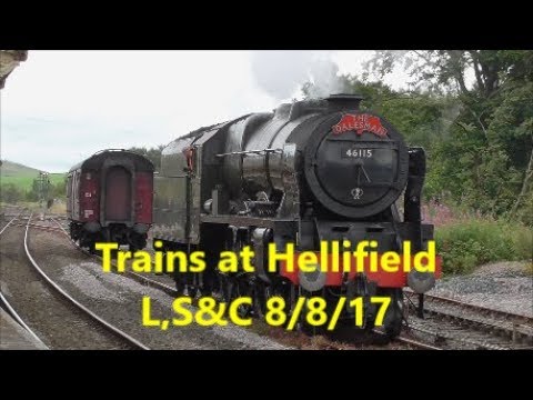 Trains at Hellifield 8/8/17
