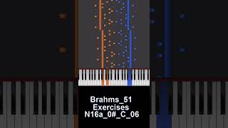 Brahms 51 N16a Complete 0# C 06　[ Improve in 1 minute]　1分で上達するブラームス「51の練習曲」【N16a_0#_C_06】