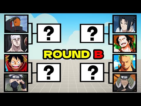 ANIME TOURNAMENT - NARUTO vs ONE PIECE - ROUND B | TABS - Totally Accurate Battle Simulator