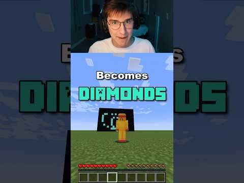 Minecraft, But Every Block I Look At Becomes Diamonds 😳💎